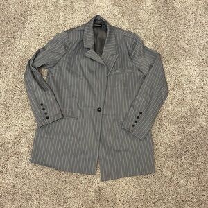 PLT grey pinstripe blazer